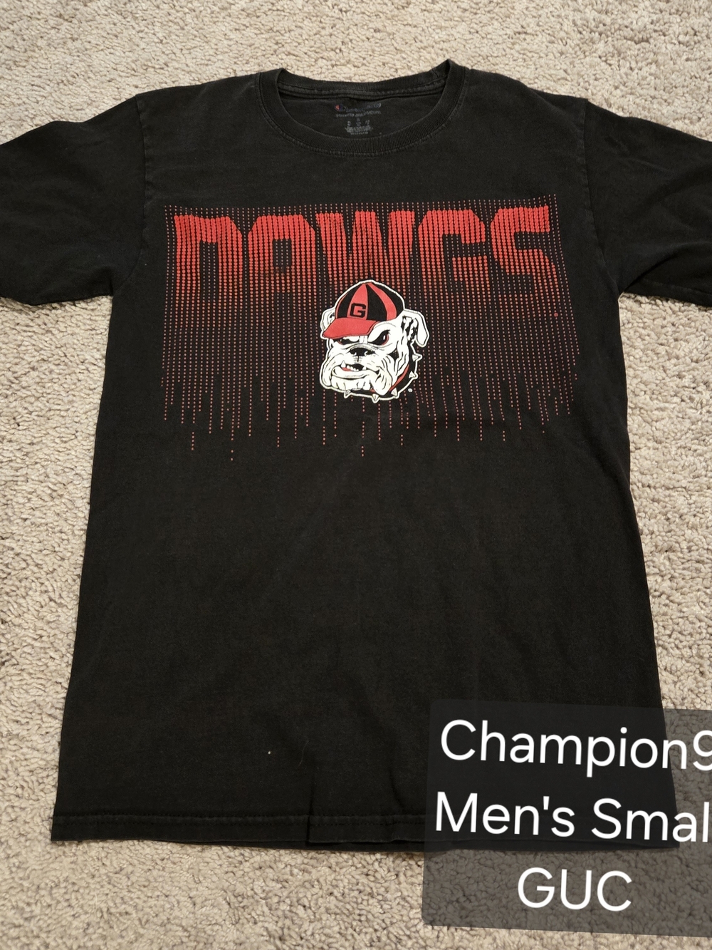 C9 by Champion Black Short-Sleeve DAWGS Graphic Tee with Red Accent